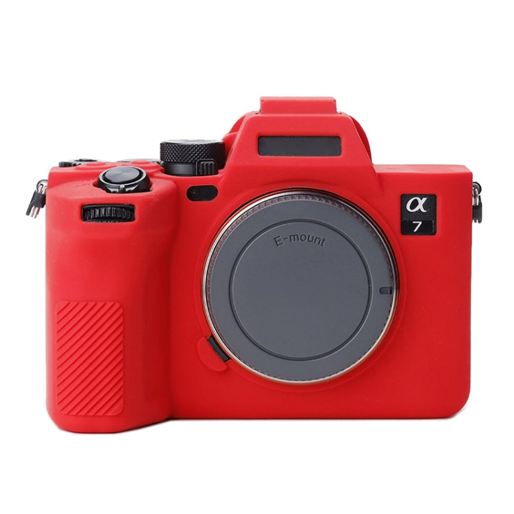 Soft Silicone Protective Case for Sony A7 IV (Red) - Protective Case by PMC TechLife | Online Shopping South Africa | PMC TechLife | Buy Now Pay Later Mobicred