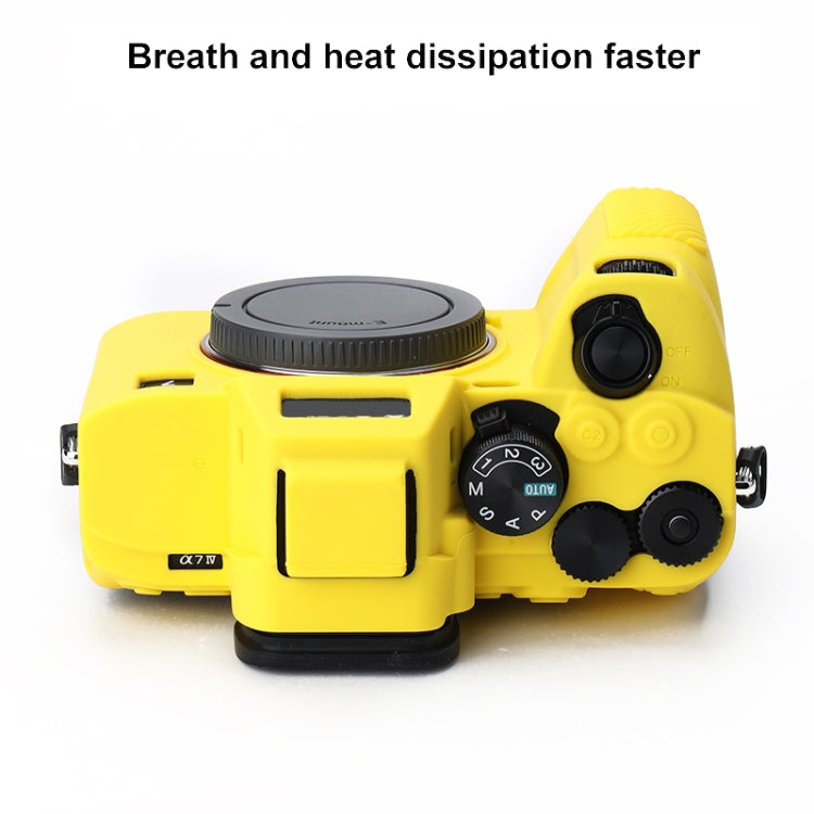 Soft Silicone Protective Case for Sony A7 IV (Yellow) - free shipping - PMC TechLife - Order now!