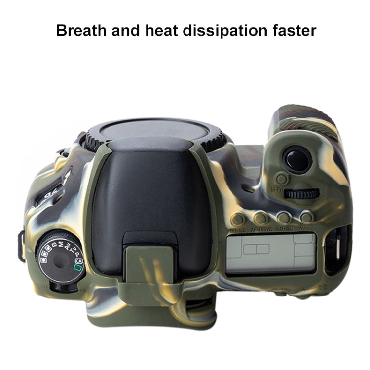 Soft Silicone Protective Case for Canon EOS 7D (Camouflage) - Protective Case by PMC TechLife | Online Shopping South Africa | PMC TechLife | Buy Now Pay Later Mobicred