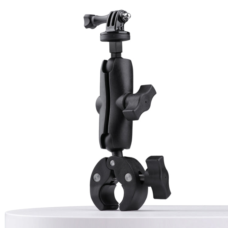 Extended Version 360 Rotation Adjustable Action Camera Bike Motorcycle Handlebar Holder (Black) - Bicycle Handlebar Mount by PMC TechLife | Online Shopping South Africa | PMC TechLife | Buy Now Pay Later Mobicred