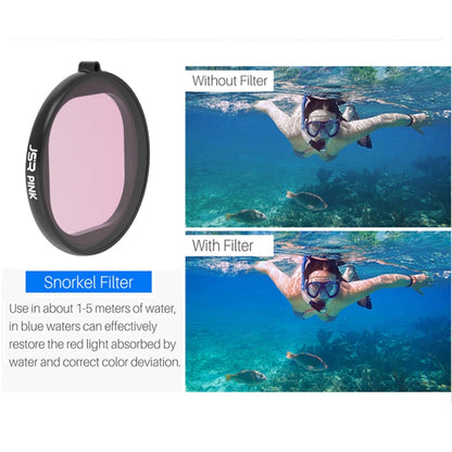 JSR Round Housing Diving Color Lens Filter for GoPro HERO8 Black(Purple) - Lens Filter by JSR | Online Shopping South Africa | PMC Jewellery | Buy Now Pay Later Mobicred