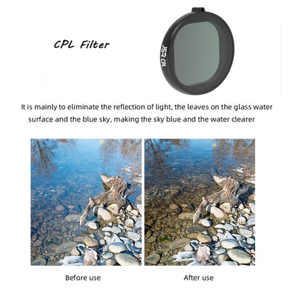JSR Round Housing CPL Lens Filter for GoPro HERO8 Black - Lens Filter by JSR | Online Shopping South Africa | PMC Jewellery | Buy Now Pay Later Mobicred