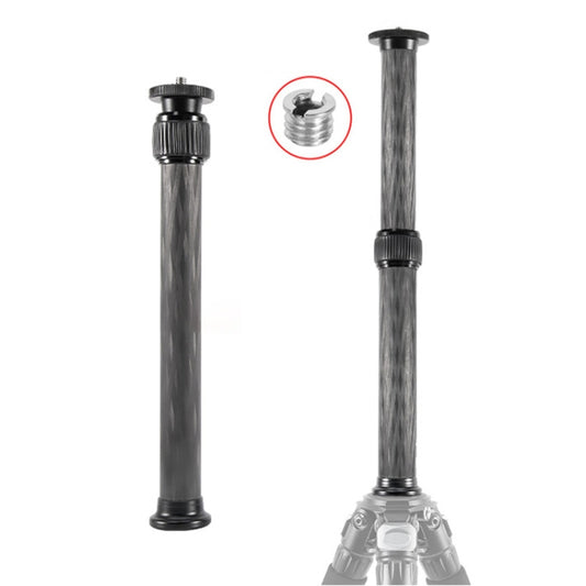 BEXIN P222C 234mm-393mm Tripod Extension Pole Carbon Fiber Center Column Tripod Extender(Black) - Monopods by BEXIN | Online Shopping South Africa | PMC Jewellery | Buy Now Pay Later Mobicred