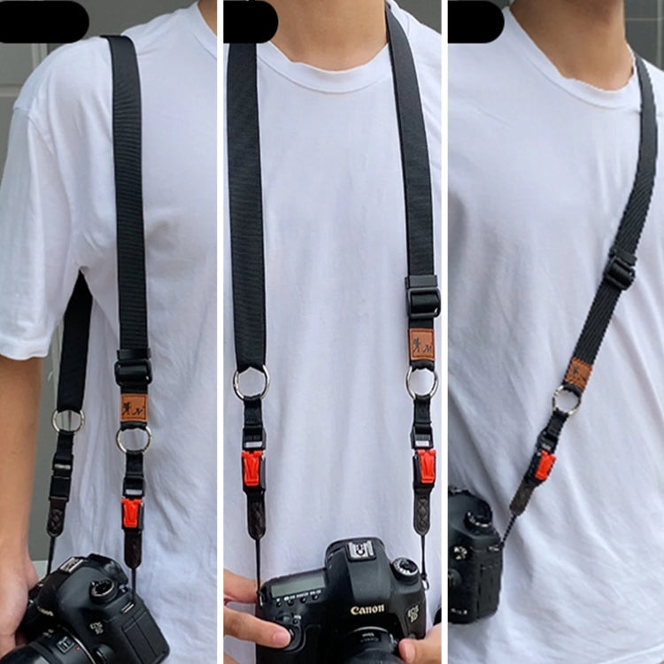 XJ03 Camera Shoulder Hanging Neck Strap(Black) - Camera Strap by PMC TechLife | Online Shopping South Africa | PMC TechLife | Buy Now Pay Later Mobicred
