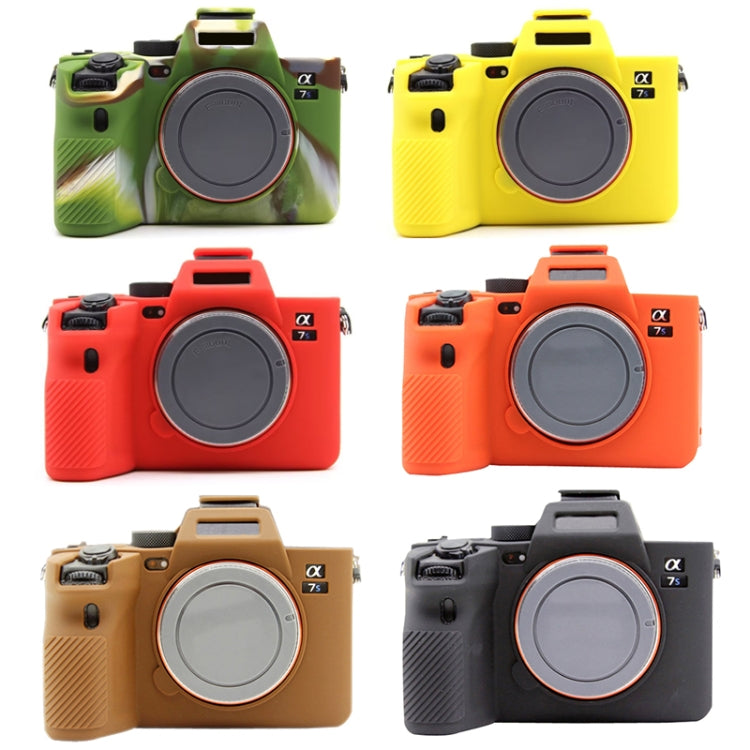 For Sony  A7S III / A7S3 Soft Silicone Protective Case(Orange) - Protective Case by PMC TechLife | Online Shopping South Africa | PMC TechLife | Buy Now Pay Later Mobicred