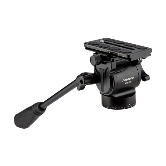 Fotopro MH-6A  Aluminum Alloy Heavy Duty Video Camera Tripod Action Fluid Drag Head with Sliding Plate (Black) - Tripod Heads by Fotopro | Online Shopping South Africa | PMC Jewellery | Buy Now Pay Later Mobicred