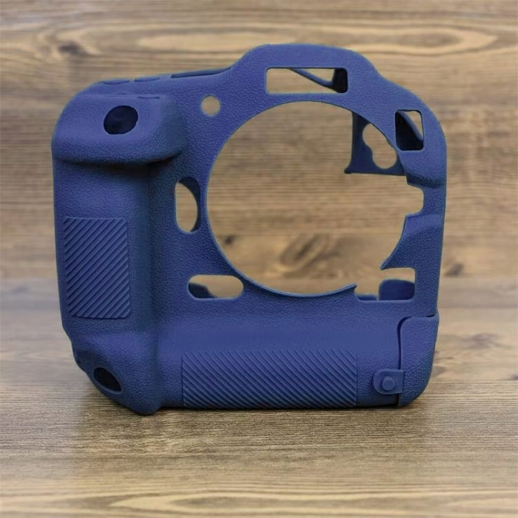 For Canon EOS R3 Soft Silicone Protective Case (Blue) - Protective Case by PMC TechLife | Online Shopping South Africa | PMC TechLife | Buy Now Pay Later Mobicred