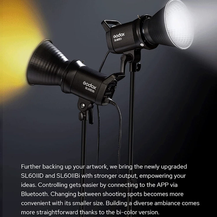 Godox SL60IIBi 75W Bi-Color 2800K-6500K LED Video Light(EU Plug) - free shipping - PMC TechLife - Order now!
