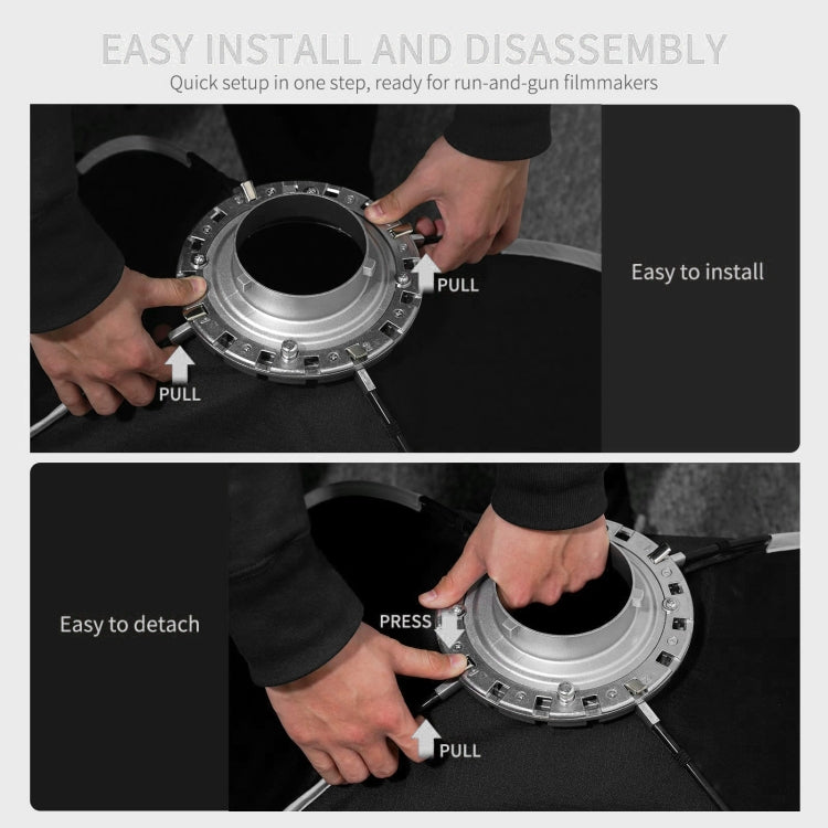 FEELWORLD FSR90 60x90cm Rectangular Softbox Quick Release Bowens Mount Diffuser - free shipping - PMC TechLife - Order now!