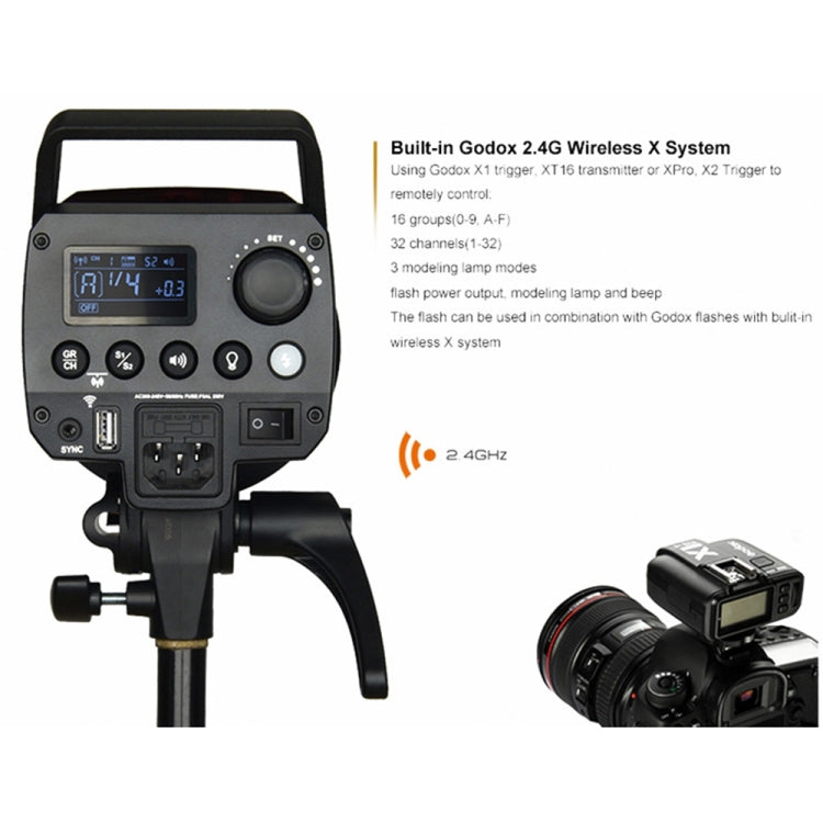 Godox MS300 Studio Flash Light 300Ws Bowens Mount Studio Speedlight (US Plug) - free shipping - PMC TechLife - Order now!