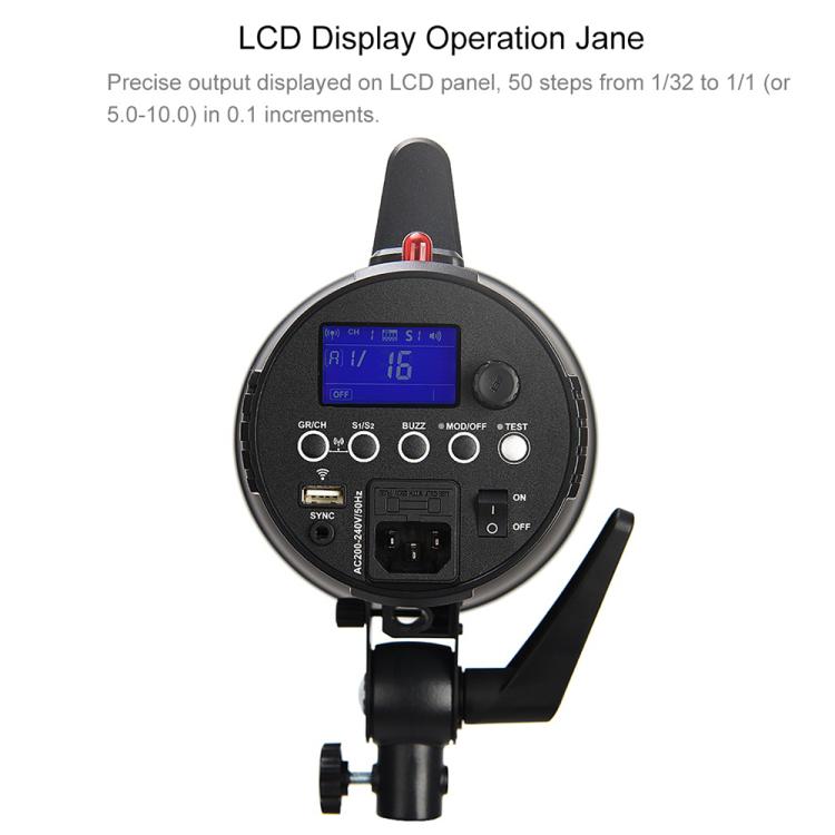 Godox Gemini GS400II Studio Flash Light 400Ws Bowens Mount Strobe Flash (US Plug) - free shipping - PMC TechLife - Order now!