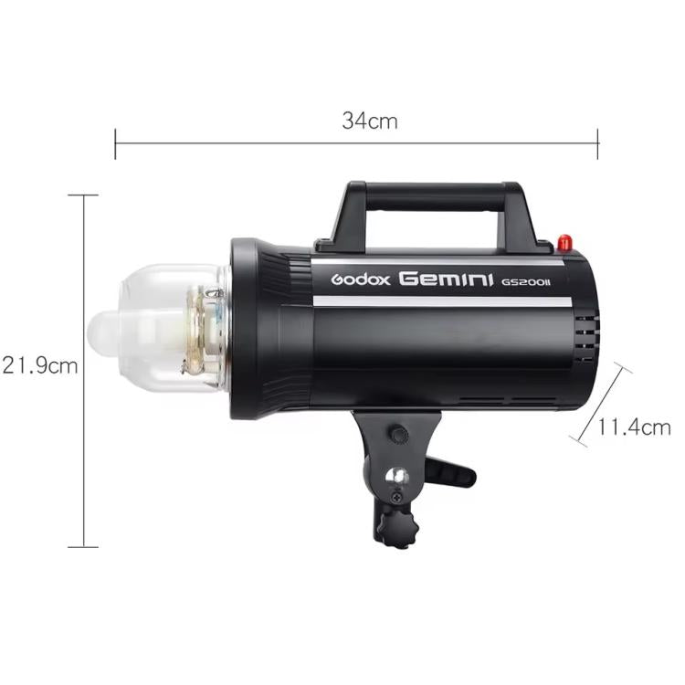 Godox Gemini GS200II Studio Flash Light 200Ws Bowens Mount Strobe Flash (UK Plug) - free shipping - PMC TechLife - Order now!