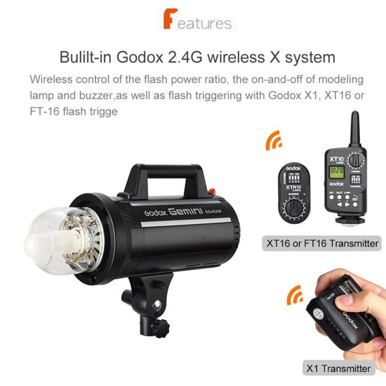 Godox Gemini GS200II Studio Flash Light 200Ws Bowens Mount Strobe Flash (US Plug) - free shipping - PMC TechLife - Order now!