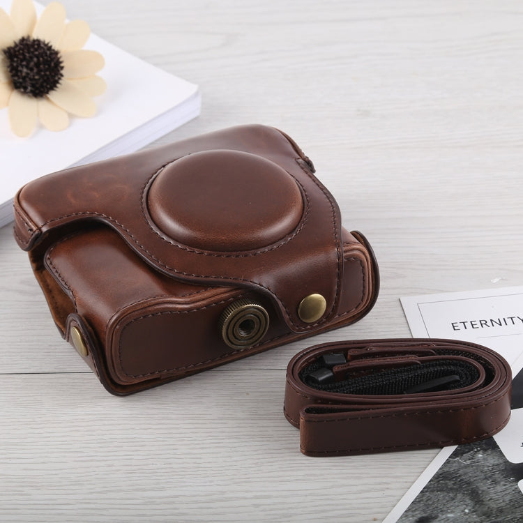 Full Body Camera PU Leather Case Bag with Strap for Canon G16 (Coffee) - free shipping - PMC TechLife - Order now!