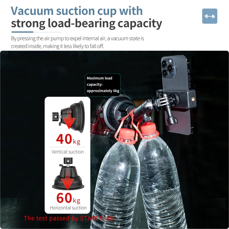 STARTRC Suction Cup Holder Bracket with Phone Clamp (Black) - free shipping - PMC TechLife - Order now!