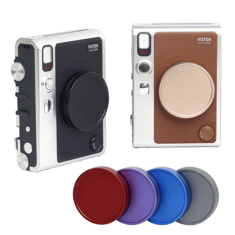 For FUJIFILM Instax mini EVO Camera Lens Cap Aluminum Alloy Protective Cover (Grey) - Lens Cap by PMC TechLife | Online Shopping South Africa | PMC TechLife | Buy Now Pay Later Mobicred