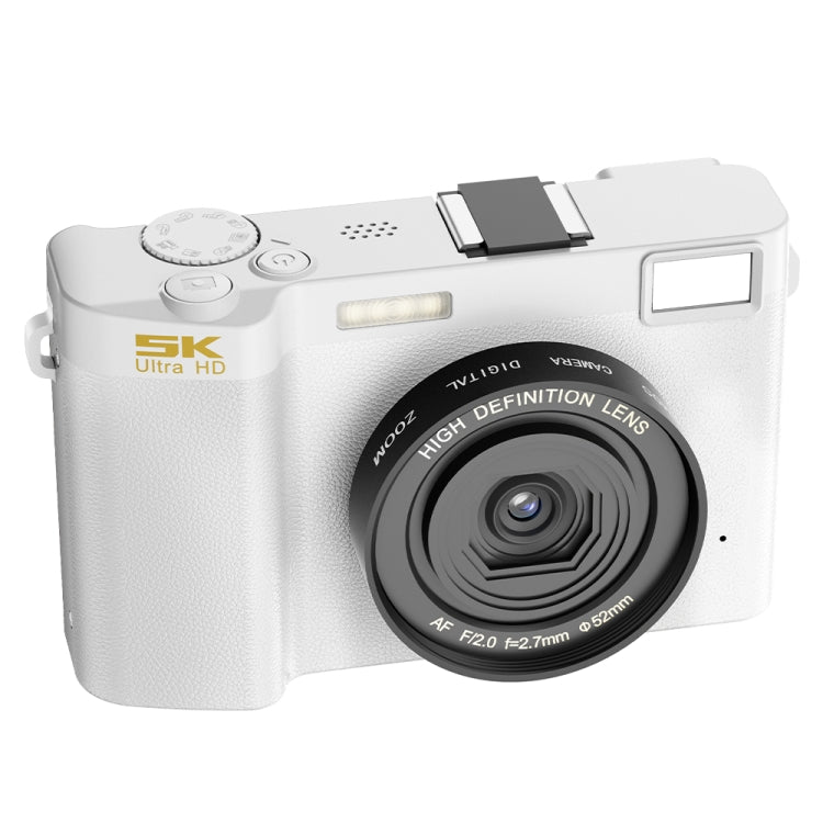 HDC-F01 3.0 inch 5K UHD Photography Digital Camera SLR Camera (White) - Children Cameras by PMC TechLife | Online Shopping South Africa | PMC TechLife | Buy Now Pay Later Mobicred