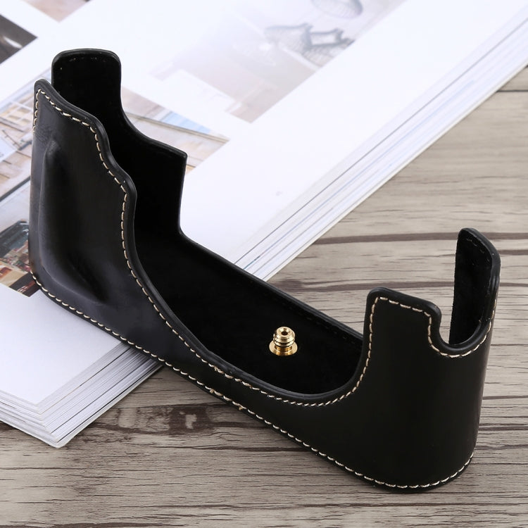 1/4 inch Thread PU Leather Camera Half Case Base for Leica M10 (Black) - free shipping - PMC TechLife - Order now!