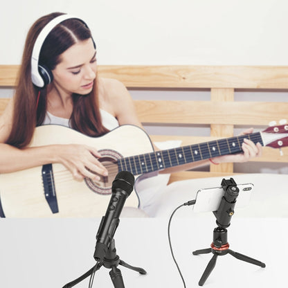 BOYA BY-HM2 Professional Handheld Condenser Microphone 3.5mm Headphone Port with 8 Pin / Type-C / USB Interface 1.2m Extension Cable & Holder - Microphone by BOYA | Online Shopping South Africa | PMC Jewellery | Buy Now Pay Later Mobicred