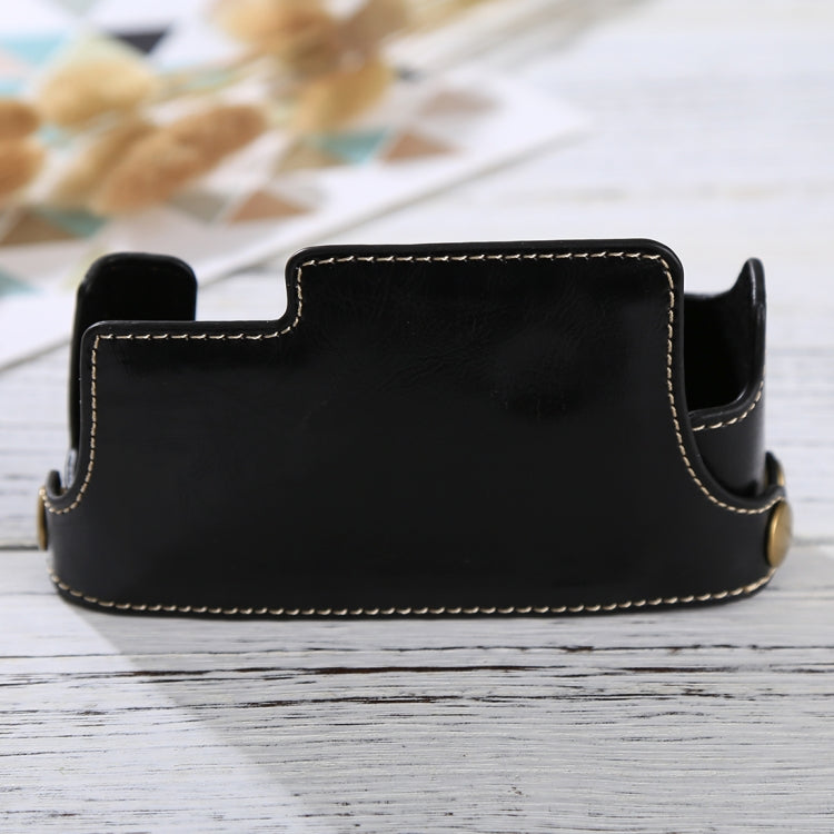1/4 inch Thread PU Leather Camera Half Case Base for FUJIFILM X-E3(Black) - free shipping - PMC TechLife - Order now!