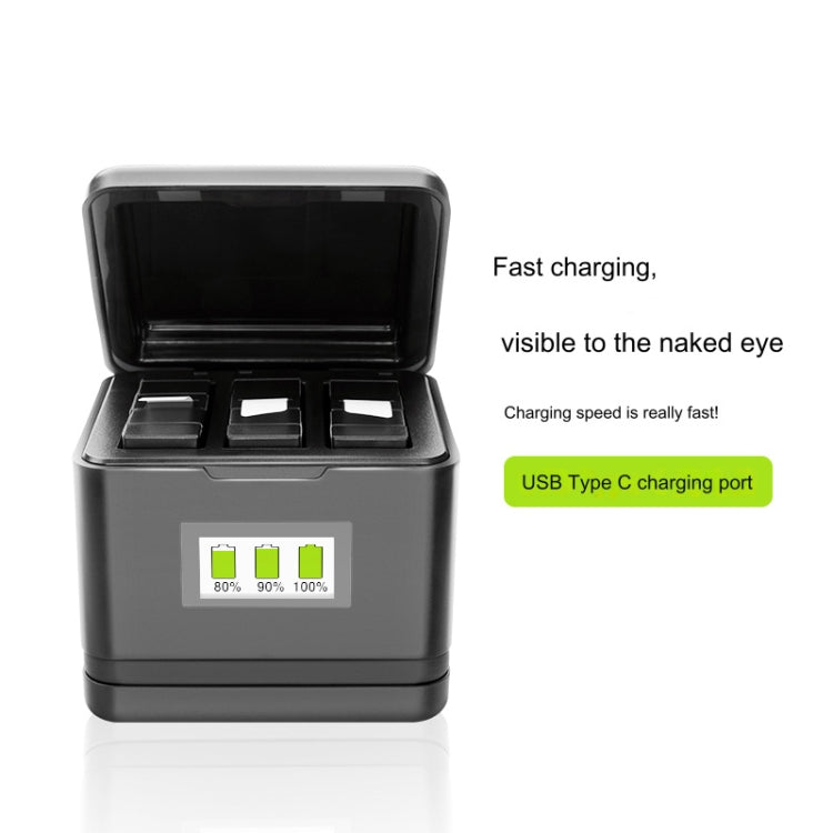 For Insta360 Ace Pro / Ace Tri-Battery Charging Box Case (Black) - free shipping - PMC TechLife - Order now!