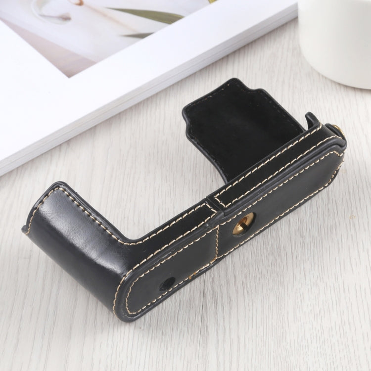 1/4 inch Thread PU Leather Camera Half Case Base for Leica DLUX TYP 109 (Black) - free shipping - PMC TechLife - Order now!