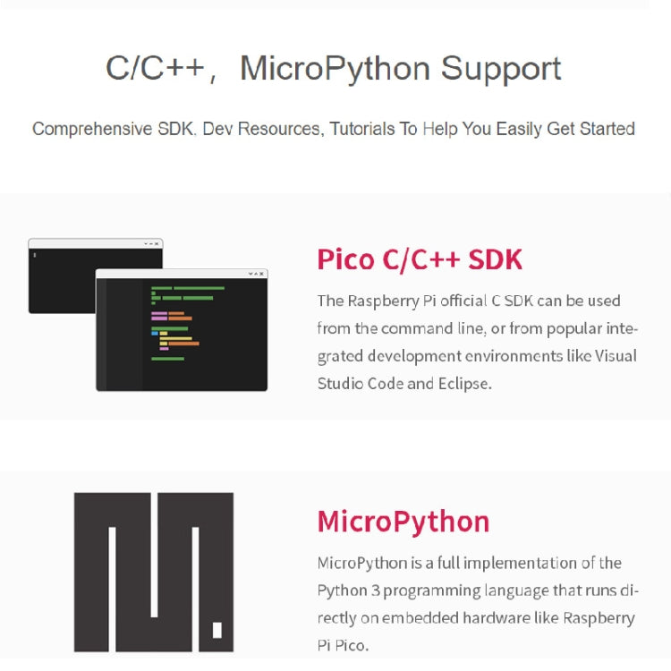 Waveshare RP2040-Zero Pico-like MCU Board Based on Raspberry Pi MCU RP2040, with Pinheader mini Version - free shipping - PMC TechLife - Order now!