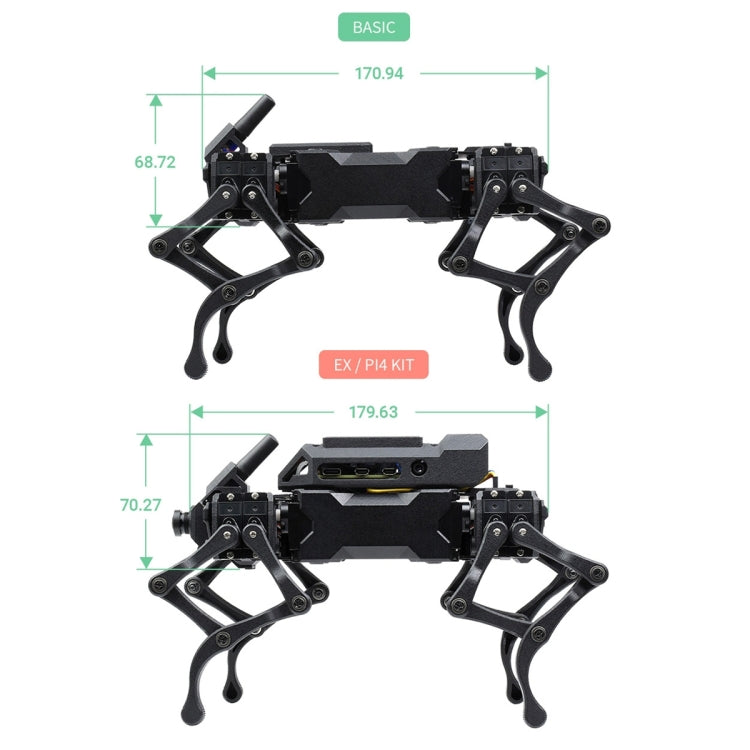 Waveshare WAVEGO 12-DOF Bionic Dog-Like Robot, Basic Version(US Plug) - free shipping - PMC Jewellery - Order now!