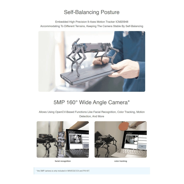 Waveshare WAVEGO 12-DOF Bionic Dog-Like Robot, Basic Version(UK Plug) - free shipping - PMC Jewellery - Order now!