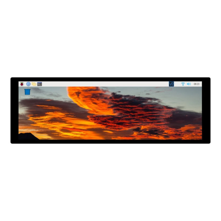 WAVESHARE 7.9 inch Capacitive Touch Display For Raspberry Pi, 400 x 1280, IPS, DSI Interface - LCD & LED Display Module by WAVESHARE | Online Shopping South Africa | PMC Jewellery | Buy Now Pay Later Mobicred