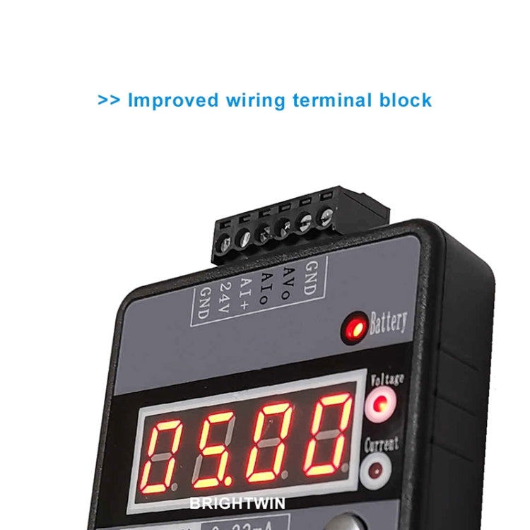 4-20mA 0-10V Signal Generator Adjustable Voltage Current Simulator, Built-in Battery (Black) - Boards & Shields by PMC TechLife | Online Shopping South Africa | PMC TechLife | Buy Now Pay Later Mobicred