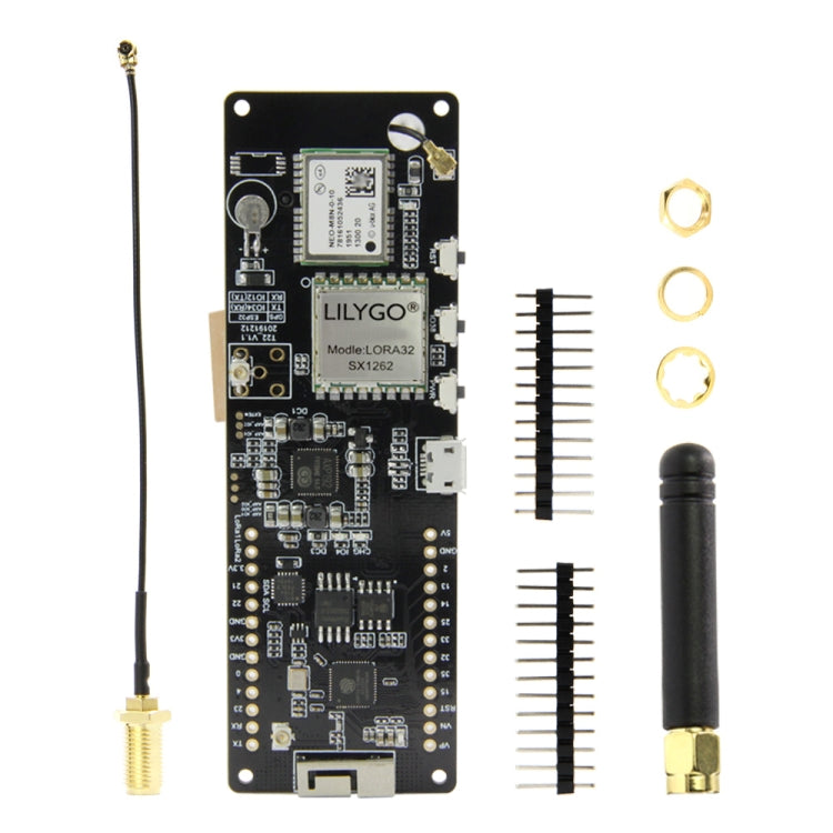 TTGO T-Beam ESP32 Bluetooth WiFi Module 433MHz GPS NEO-M8N LORA 32 Module with Antenna & 18650 Battery Holder - Module by TTGO | Online Shopping South Africa | PMC Jewellery | Buy Now Pay Later Mobicred