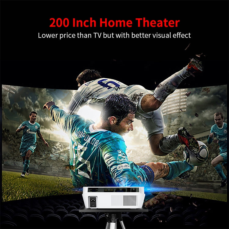 VS626 Android 3500ANSI Lumens 1080*720 Resolution LED+LCD Technology Smart Projector, Support AV / HDMI / SD Card / USB / VGA (Gold) - LED Projector by PMC TechLife | Online Shopping South Africa | PMC TechLife | Buy Now Pay Later Mobicred