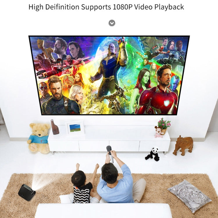 VS626 Android 3500ANSI Lumens 1080*720 Resolution LED+LCD Technology Smart Projector, Support AV / HDMI / SD Card / USB / VGA (Gold) - LED Projector by PMC TechLife | Online Shopping South Africa | PMC TechLife | Buy Now Pay Later Mobicred
