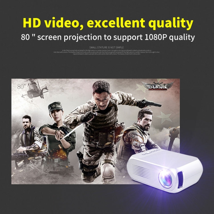 YG320 320*240 Mini LED Projector Home Theater, Support HDMI & AV & SD & USB (Black) - Mini Projector by PMC Jewellery | Online Shopping South Africa | PMC Jewellery | Buy Now Pay Later Mobicred