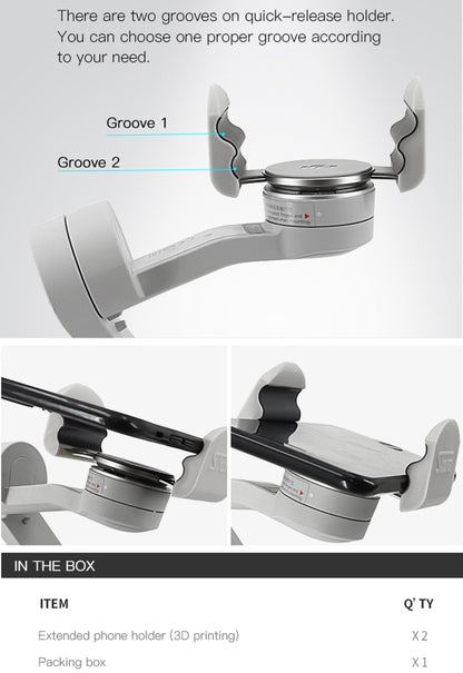 STMAKER Handheld Gimbal Quick Release Magnetic Buckle Clamp Expansion Bracket for DJI OM4 -  by PMC Jewellery | Online Shopping South Africa | PMC Jewellery | Buy Now Pay Later Mobicred