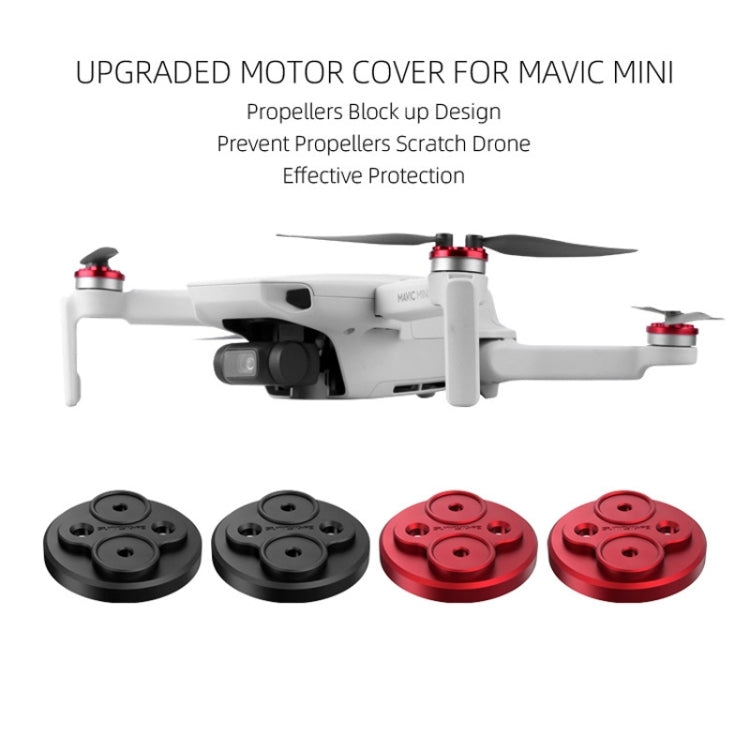 4 PCS Sunnylife Motor Metal Protection Cover for DJI Mini 2 (Black) - Other by Sunnylife | Online Shopping South Africa | PMC TechLife | Buy Now Pay Later Mobicred