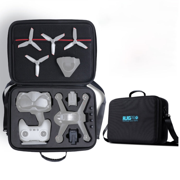 RUIGPRO for DJI FPV Portable Single Shoulder Storage Box Case Travel Carrying Bag(Black) - free shipping - PMC TechLife - Order now!
