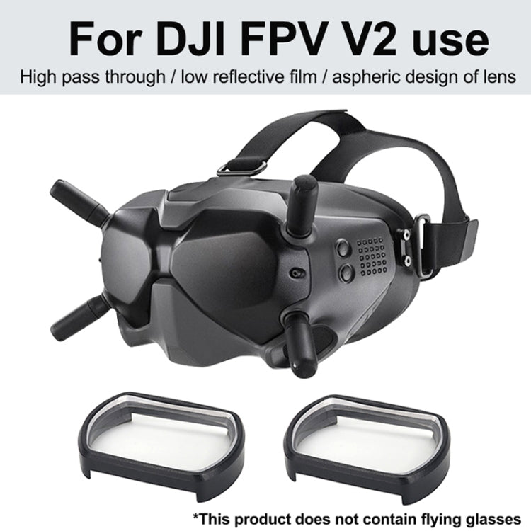 RCSTQ 2 PCS 500 Degree Myopia Glasses Lens Vision Correction Aspherical Lens for DJI FPV Goggles V2 - Lens Accessories by RCSTQ | Online Shopping South Africa | PMC TechLife | Buy Now Pay Later Mobicred