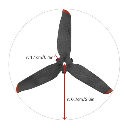 RCSTQ 2 Pairs Carbon Fiber Quick-release Propellers for DJI FPV -  by RCSTQ | Online Shopping South Africa | PMC Jewellery | Buy Now Pay Later Mobicred