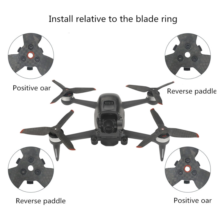 RCSTQ 2 Pairs Carbon Fiber Quick-release Propellers for DJI FPV -  by RCSTQ | Online Shopping South Africa | PMC Jewellery | Buy Now Pay Later Mobicred