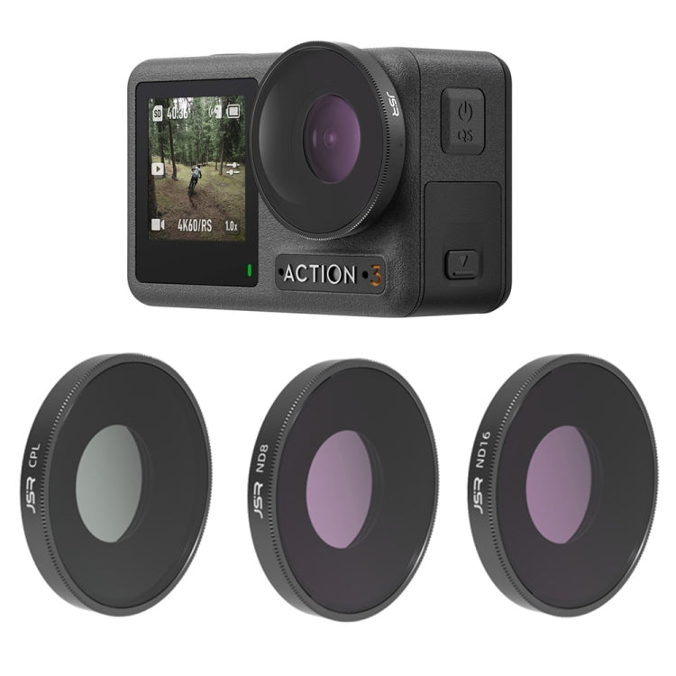 JSR 3 in 1 CPL ND8 ND16 Lens Filter For DJI Osmo Action 3 - free shipping - PMC TechLife - Order now!