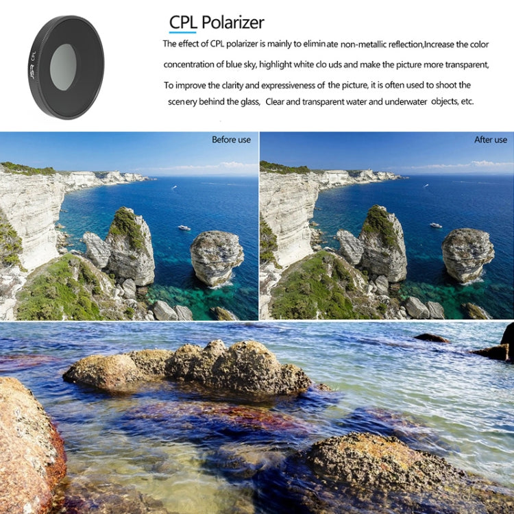 JSR 3 in 1 CPL ND8 ND16 Lens Filter For DJI Osmo Action 3 - free shipping - PMC TechLife - Order now!