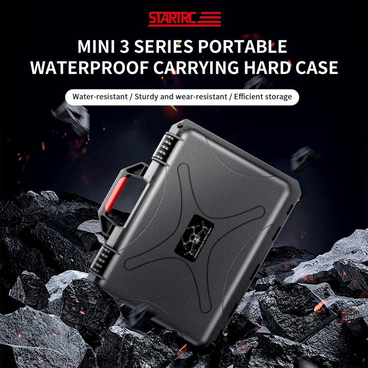 STARTRC ABS Waterproof Shockproof Suitcase Storage Box For DJI Mini 4 Series / Mini 3 Series / RC / RC-N1(Black) - Carry Cases & Bags by STARTRC | Online Shopping South Africa | PMC Jewellery | Buy Now Pay Later Mobicred