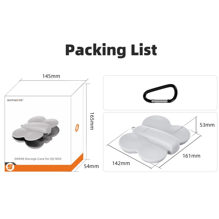 For DJI Neo Sunnylife Butterfly Storage Box Anti-collision Anti-scratch Protection Case (Orange) - free shipping - PMC TechLife - Order now!