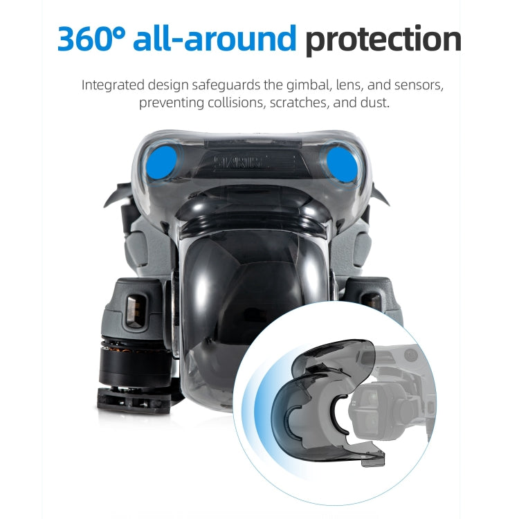 For DJI Air 3S STARTRC Lens Protective Cover Gimbal Cover (Transparent Black) - free shipping - PMC TechLife - Order now!