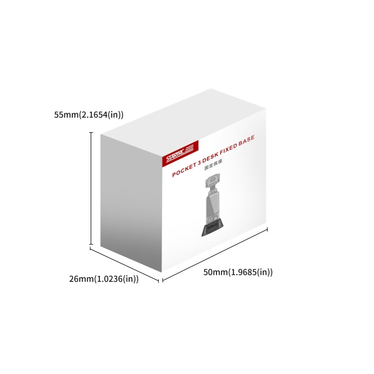 For DJI Osmo Pocket 3 STARTRC Silicone Desktop Base Bracket (Black) - Mount & Holder by STARTRC | Online Shopping South Africa | PMC TechLife | Buy Now Pay Later Mobicred