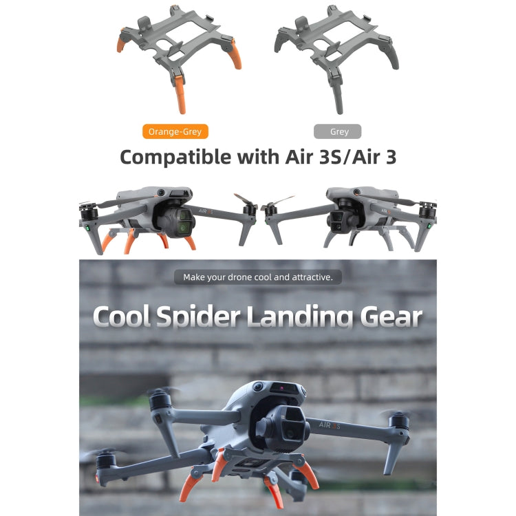 For DJI Air 3S / 3 Sunnylife Landing Gear Extensions Heightened Spider Gears Support Leg (Grey) - free shipping - PMC TechLife - Order now!