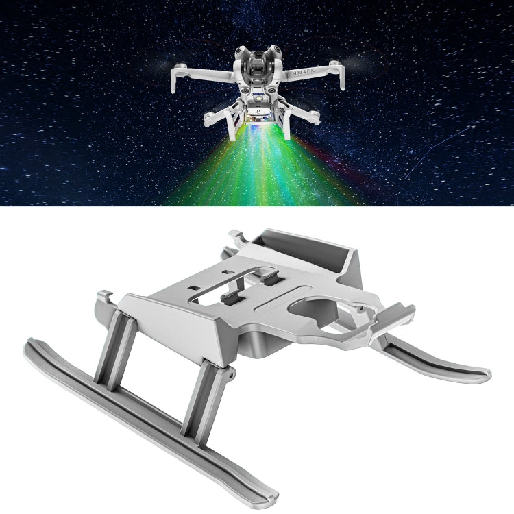 For DJI Mini 4 Pro STARTRC LED Light Folding Heightened Landing Gear Training Rack (Grey) - Holder Series by STARTRC | Online Shopping South Africa | PMC Jewellery