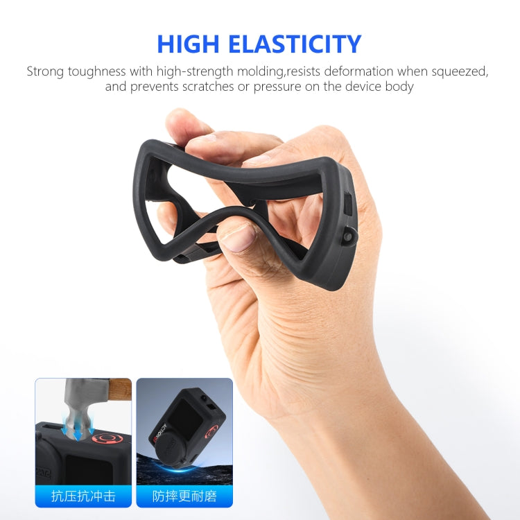 For DJI Osmo Action 5 Pro STARTRC Silicone Protective Case with Lens Cover (Grey) - free shipping - PMC TechLife - Order now!